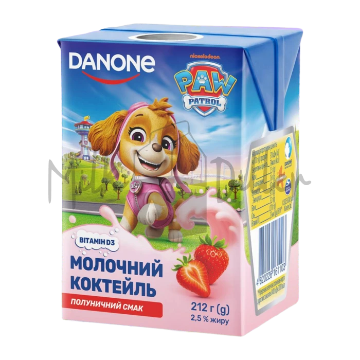 Коктейль молочний полуничний 2.5% 212г