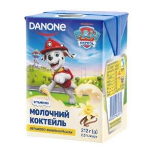 Коктейль молочний вершково-ванільний 2.5% 212г